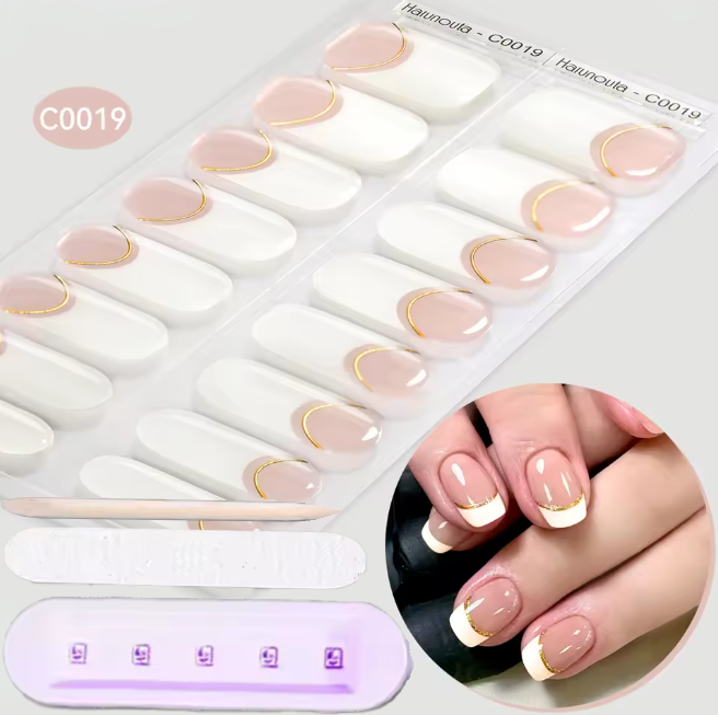 Pack stickers ongles en gel UV - Bandes Adhésives Gel UV Semi permanent