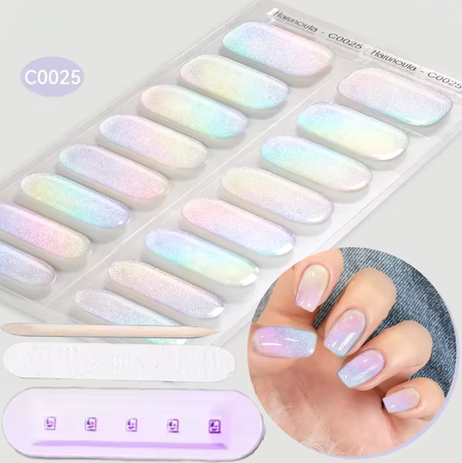 Pack stickers ongles en gel UV - Bandes Adhésives Gel UV Semi permanent