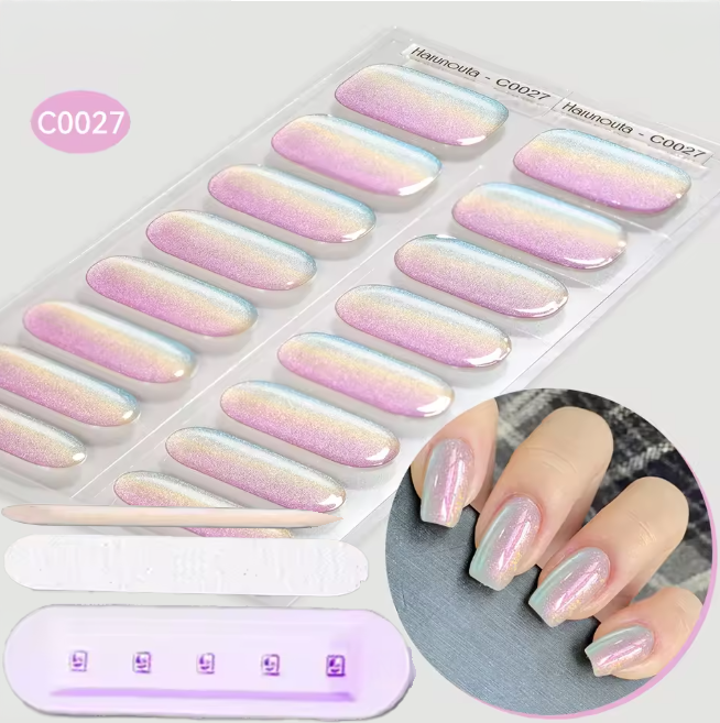 Pack stickers ongles en gel UV - Bandes Adhésives Gel UV Semi permanent