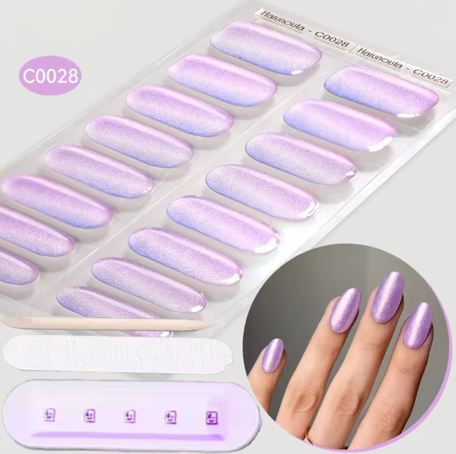 Pack stickers ongles en gel UV - Bandes Adhésives Gel UV Semi permanent