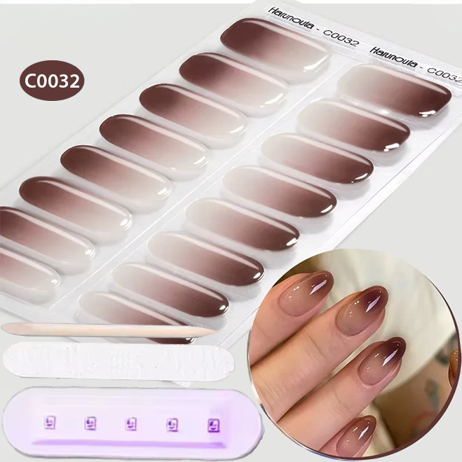 Pack stickers ongles en gel UV - Bandes Adhésives Gel UV Semi permanent