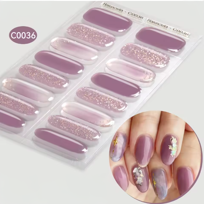 Ongles en gel UV - Bandes Adhésives Gel Semi-Durci / Semi permanent