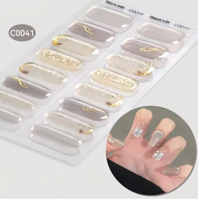 Ongles en gel UV - Bandes Adhésives Gel Semi-Durci / Semi permanent
