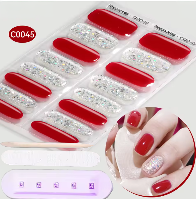 Pack stickers ongles en gel UV - Bandes Adhésives Gel UV Semi permanent