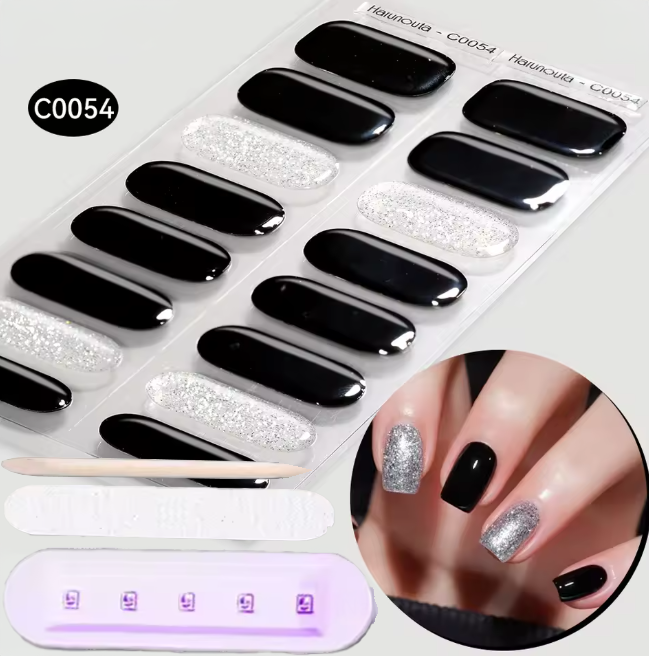Pack stickers ongles en gel UV - Bandes Adhésives Gel UV Semi permanent