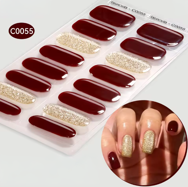 Ongles en gel UV - Bandes Adhésives Gel Semi-Durci / Semi permanent