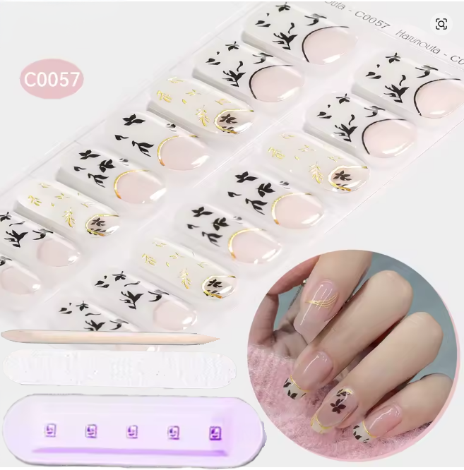 Pack stickers ongles en gel UV - Bandes Adhésives Gel UV Semi permanent