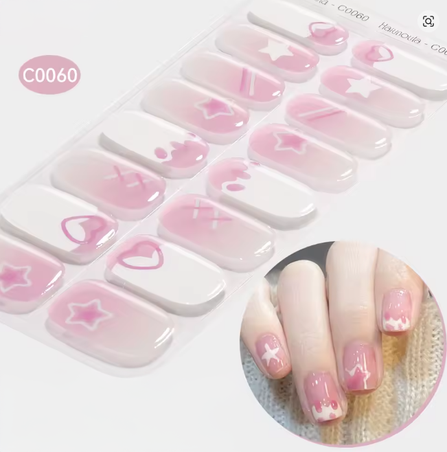 Ongles en gel UV - Bandes Adhésives Gel Semi-Durci / Semi permanent
