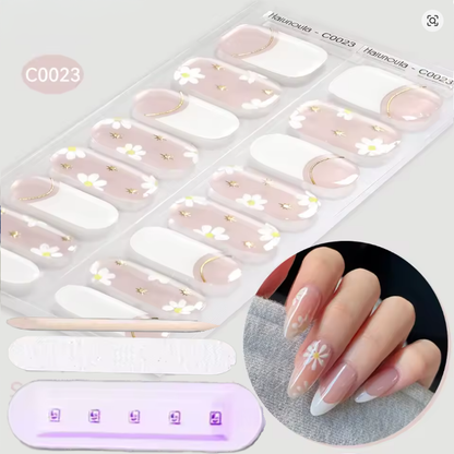 2Pack stickers ongles en gel UV 2- Bandes Adhésives Gel UV Semi permanent