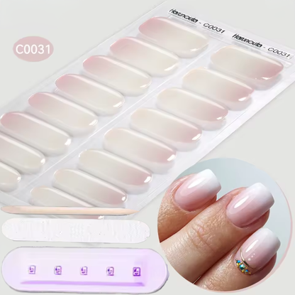 Pack stickers ongles en gel UV - Bandes Adhésives Gel UV Semi permanent