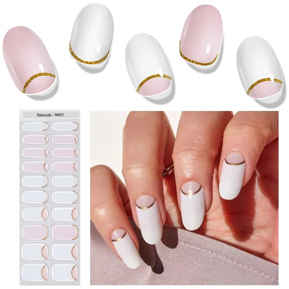Ongles en gel UV - Bandes Adhésives Gel Semi-Durci / Semi permanent