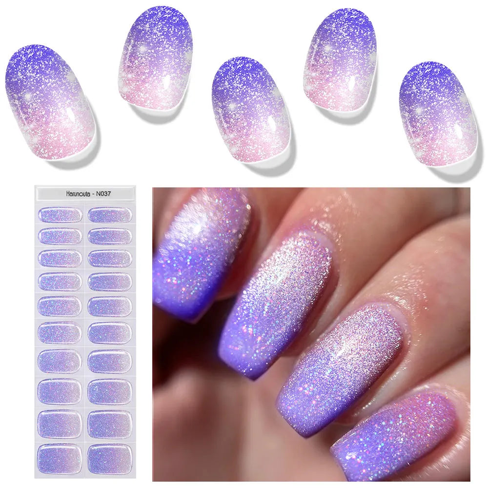 Ongles en gel UV - Bandes Adhésives Gel Semi-Durci / Semi permanent